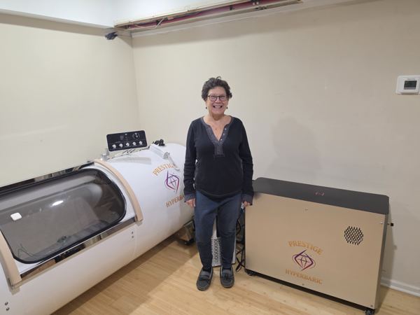Amy with her new setup — Grand Vessel of Power customer install in New York
