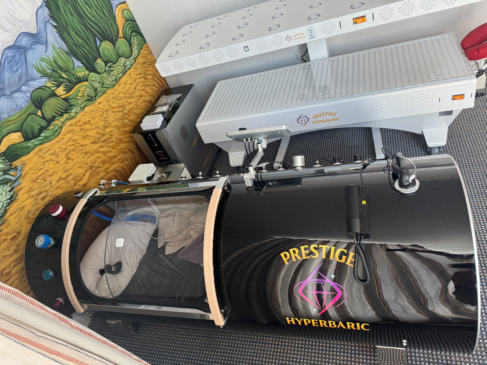Prestige hardshell chamber installed in a private wellness suite