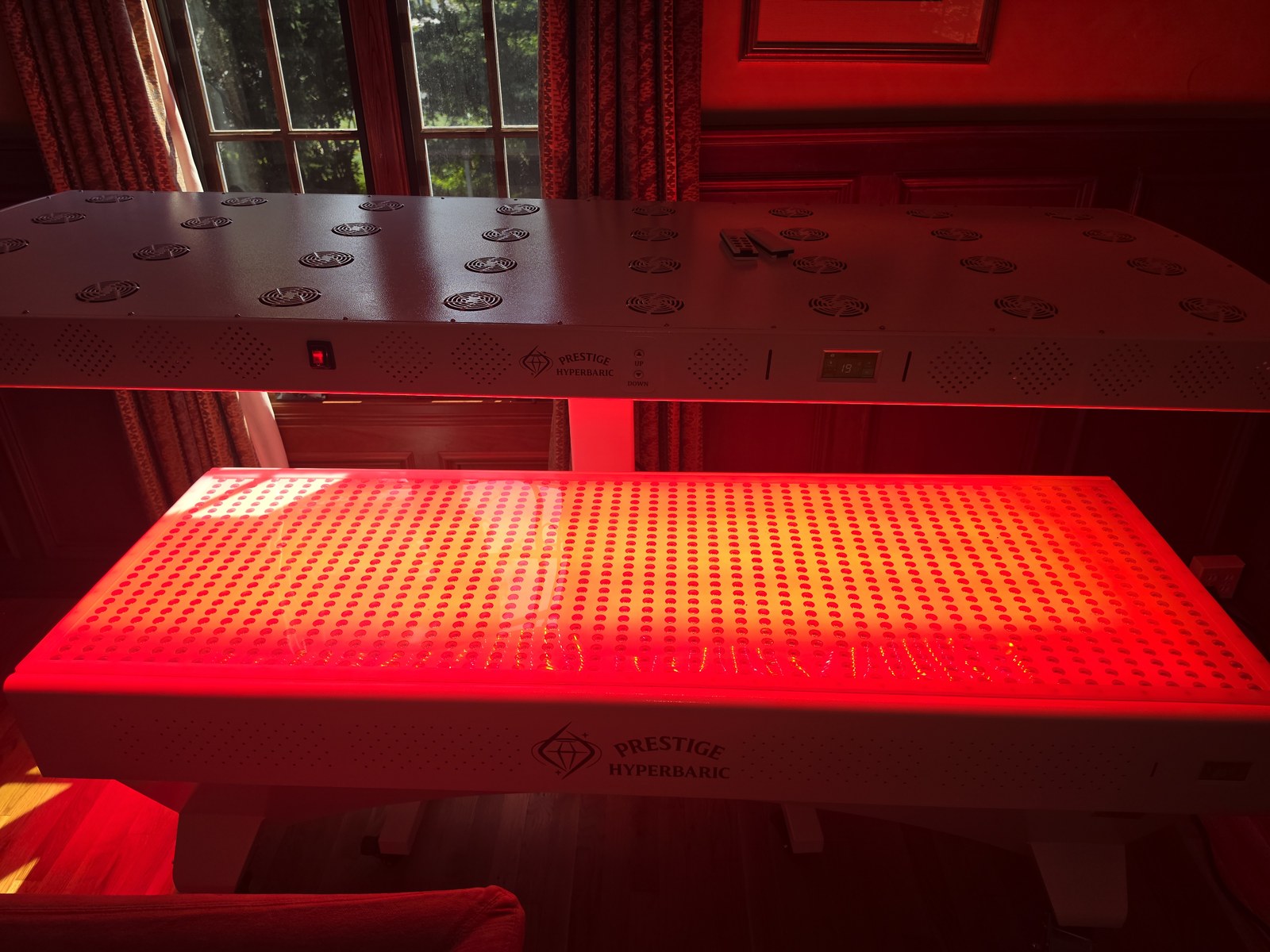 Prestige Pro Modular 9-Wavelength Red Light Therapy Bed installed for Monica in Fairfield, CT