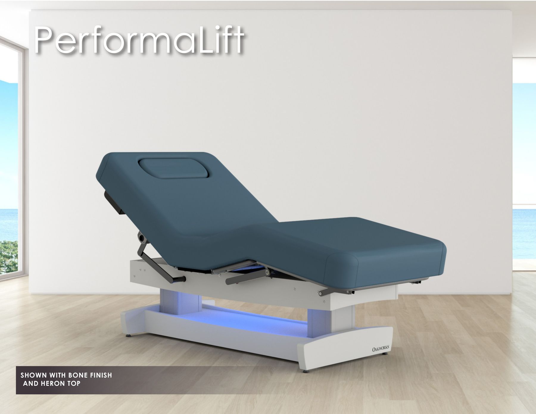 PerformaLift SHOWN WITH BONE FINISH AND HERON TOP