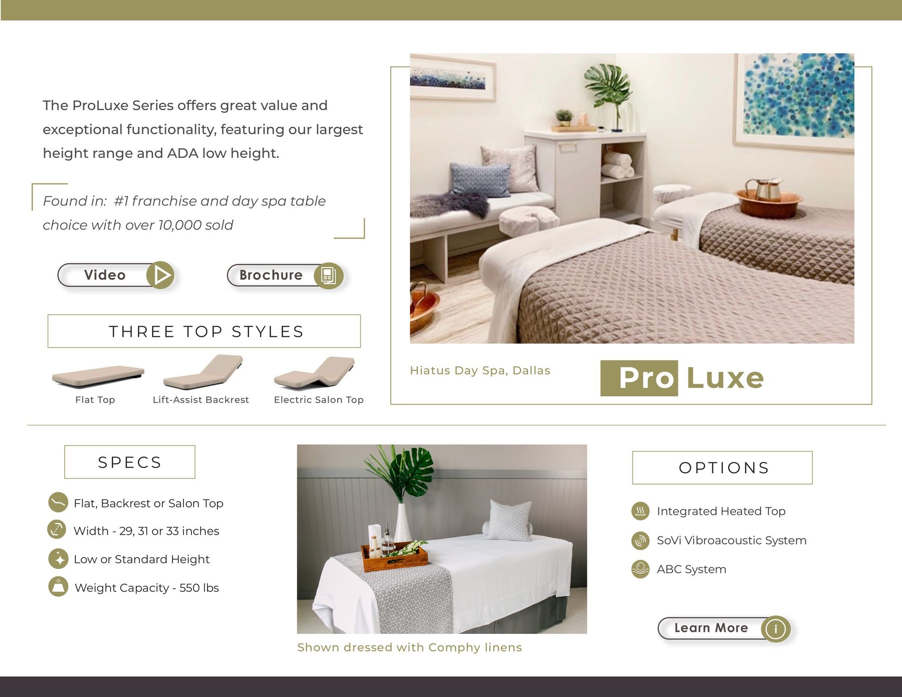 The ProLuxe Series offers great value and exceptional functionality, featuring our largest height range and ADA low height. Found in: #1 fra