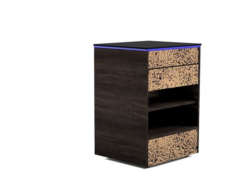 Oakworks Clodagh Spa Trolley – Leaf & Shade view 2