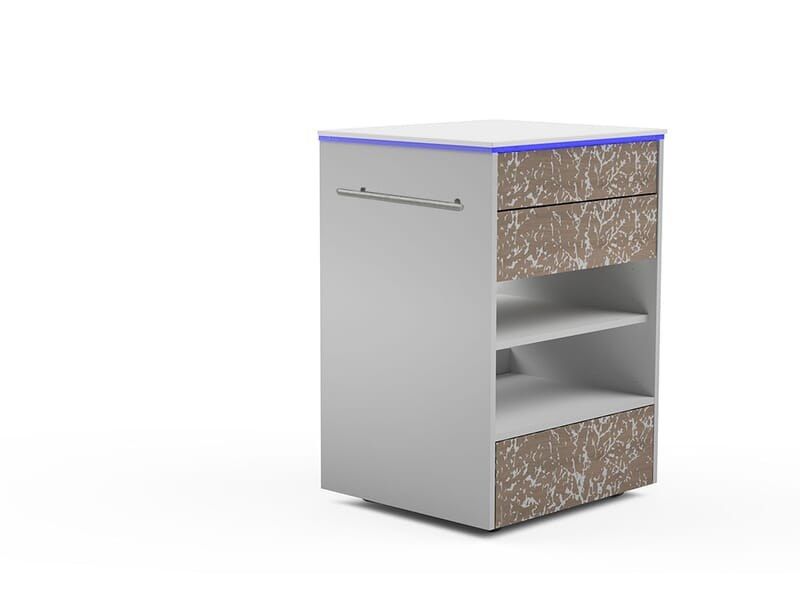 Oakworks Clodagh Spa Trolley – Leaf & Shade view 3